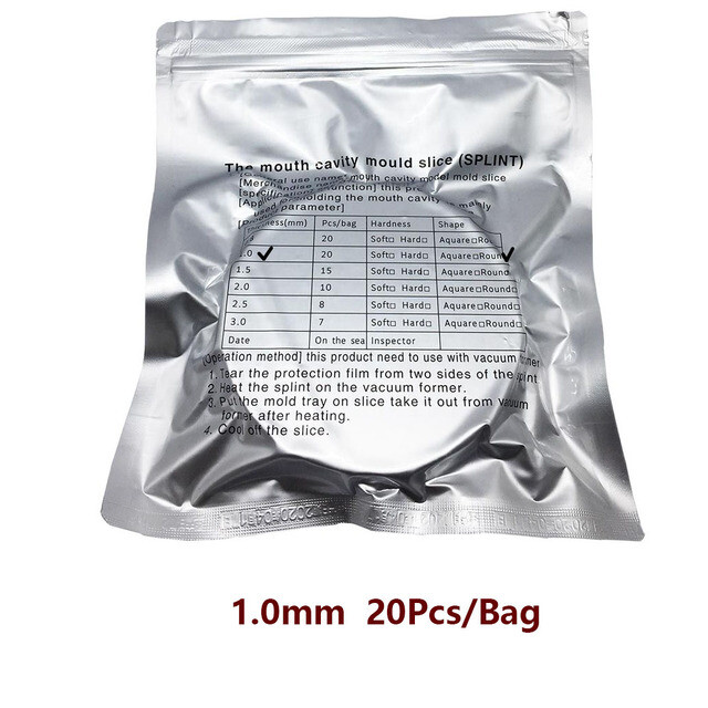 Dental Lab Round Splint Thermoforming Material Hard 1.0mm for Vacuum Forming USA