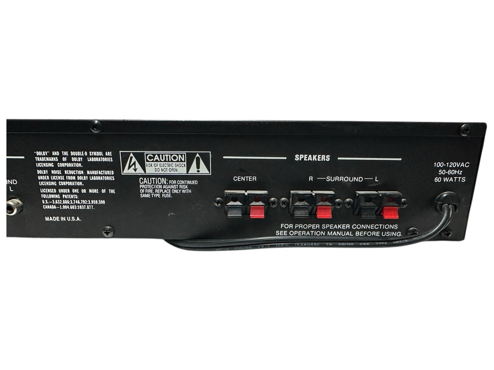 Paramount Pictures Theater FX3300 AV SURROUND SOUND DECODER (NO REMOTE) UNTESTED
