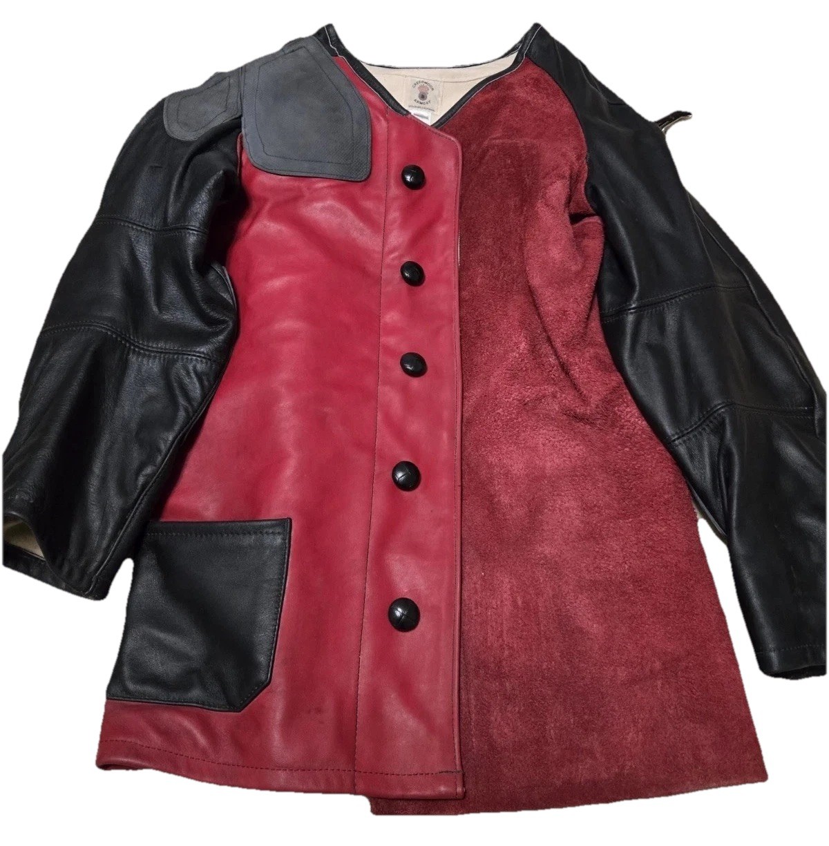 Vtg Creedmor Armory Heavy Leather Competition Shooting Jacket Size 40