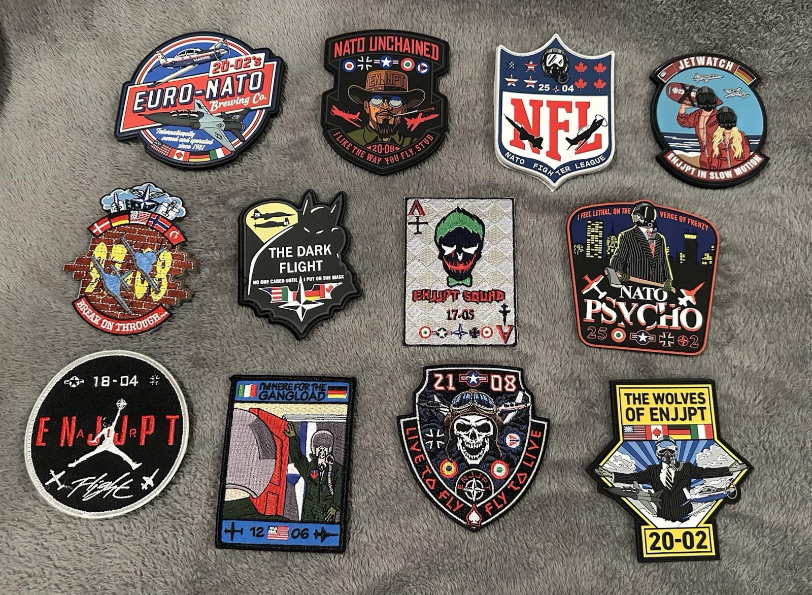 USAF Patch Set ENJJPT  Pilot Training Class Lot Sheppard AFB T-37 T-38 (12)
