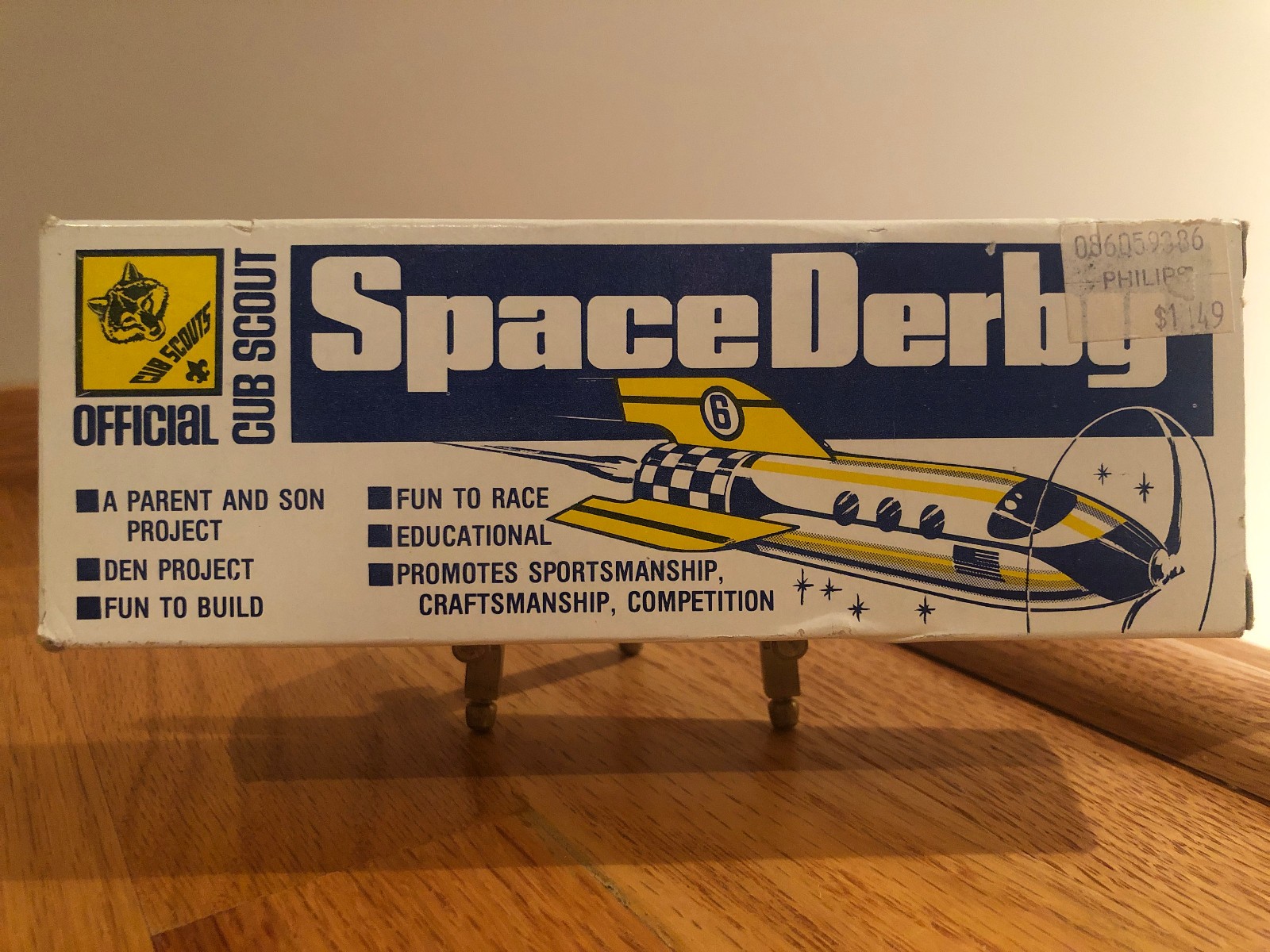 Space Derby Official Cub Scout Rocket Kit # 1694 in Original VTG Packaging ~ NOS