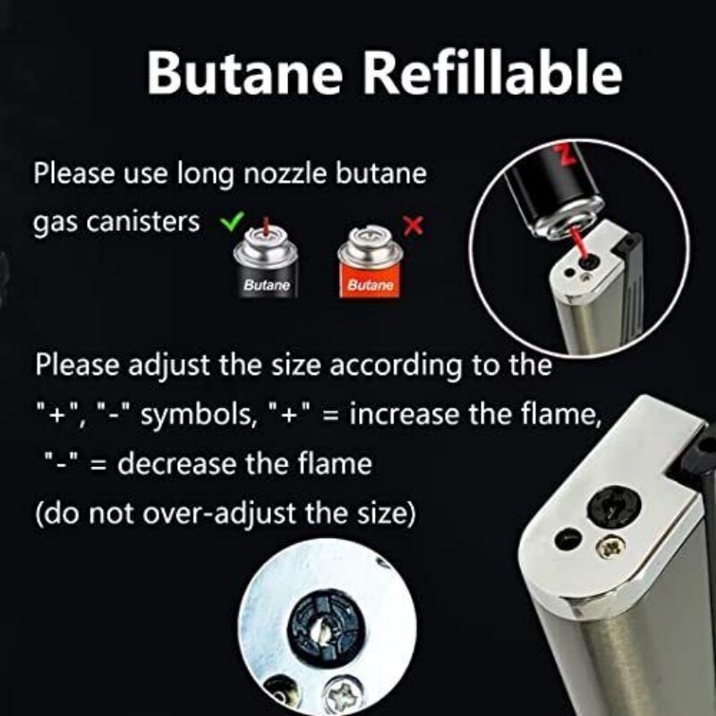 2PC Foldable Metal Lighter Pipe Portable Combination Smoking Lighter 2 in 1