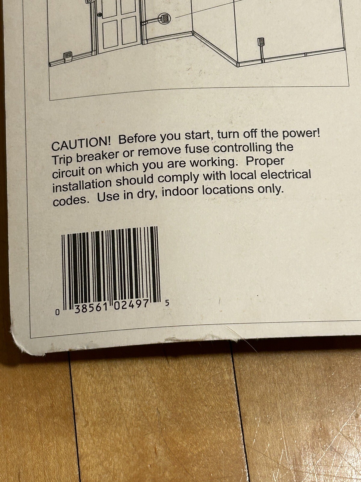 GENOVA WM232 WALL SWITCH AND RECEPTACLE BOX - NEW IN PACKAGE