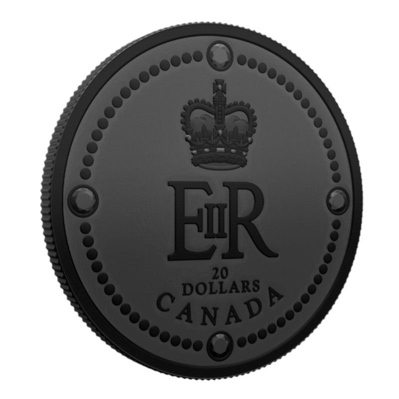 🇨🇦 Canada Rhodium $20 Dollars Queen Elizabeth Royal Cypher, Memory Mark, 2022