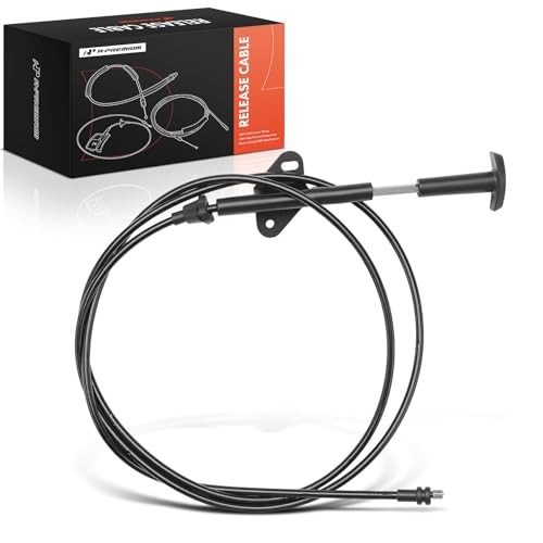 81.89 Inch Front Hood Latch Release Cable with Handle | Compatible with Chevy