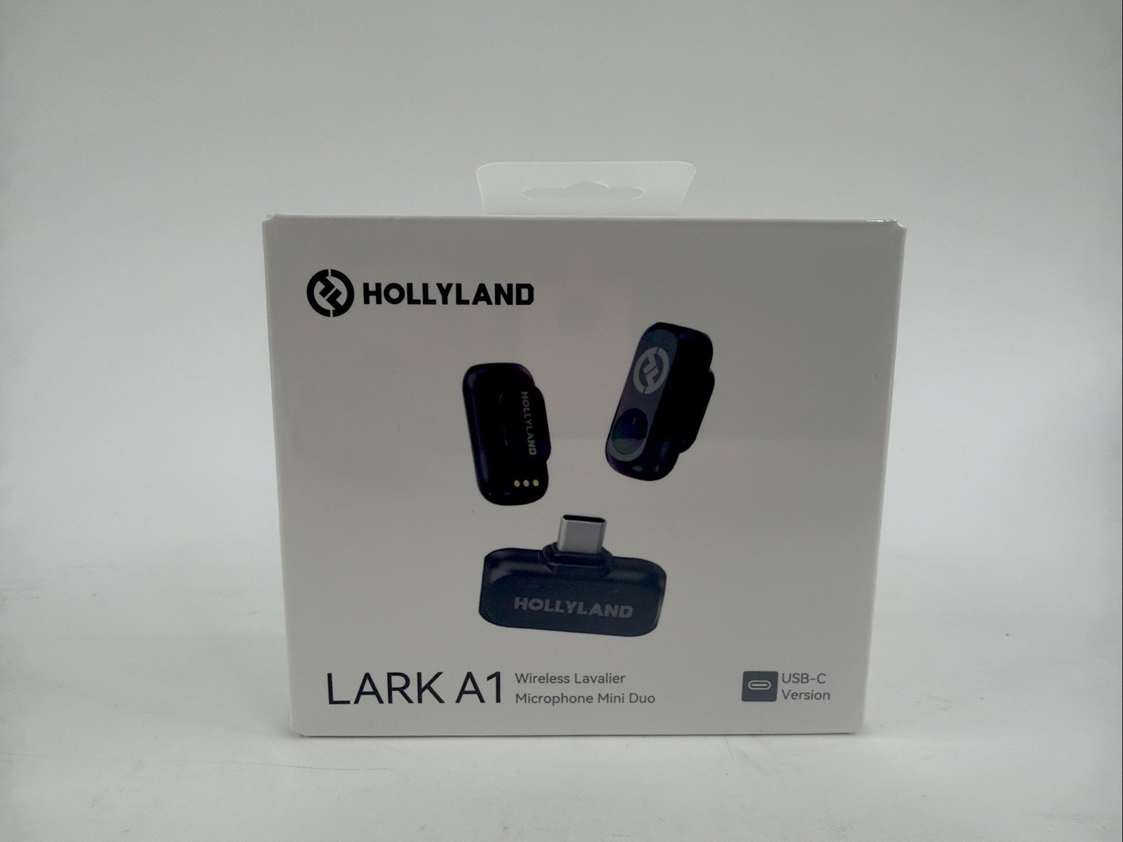 Hollyland LARK A1 Wireless Lavalier Mic Duo Dual Channel USB-C Space Gray