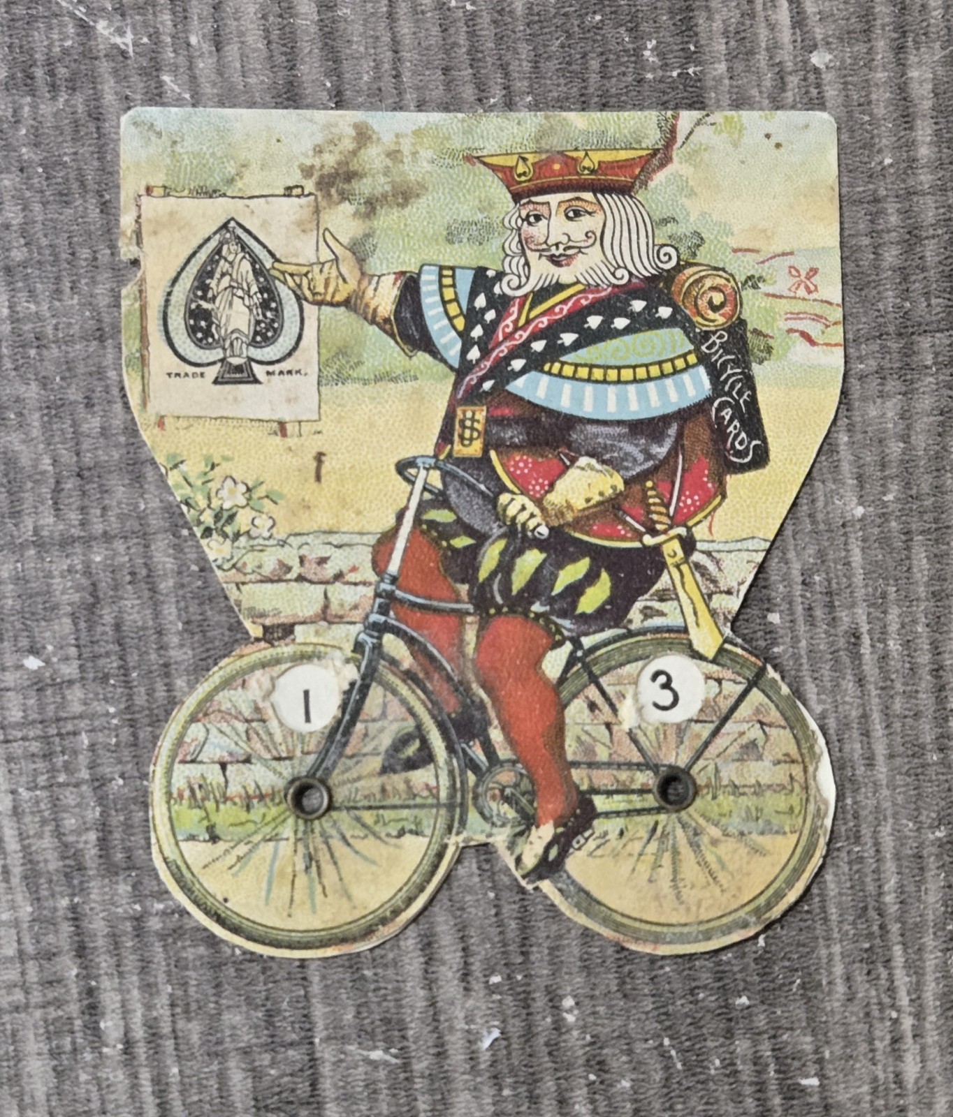 AS-IS Bicycle Playing Cards SCORE KEEPER advertising card RUSSELL MORGAN
