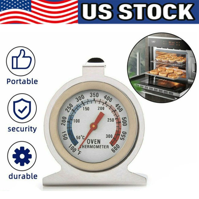 Oven Thermometer Stainless Steel Classic Stand Up Food Meat Temperature Gauge5-1
