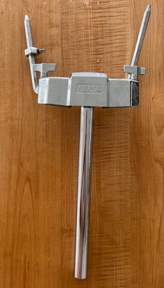 Mapex Venus Double Tom Holder Bass Drum Mount Hex L-Arms OEM Vintage
