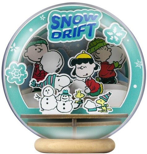 Snoopy Snowman Season Wooden Crystal Ball [Used Very Good Toy] Wood, Puzzle