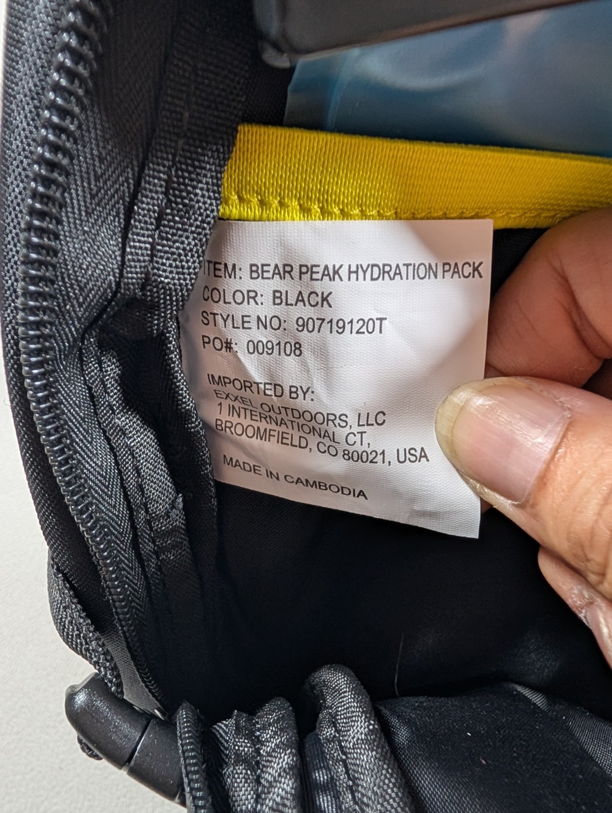 New With Tag Sierra Designs Bear Peak 13L Hydration Backpack Black Gorpcore