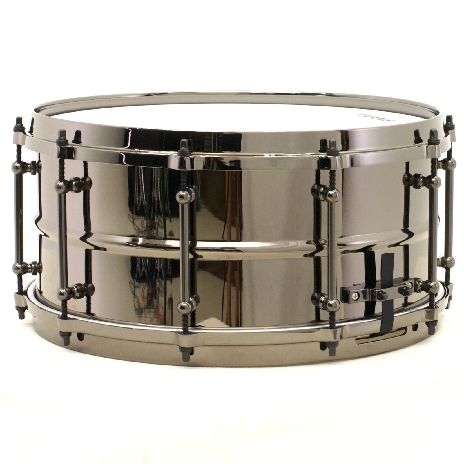 TreeHouse Custom Drums 6½x14 Smooth Black Nickel over Beaded Brass Snare Drum