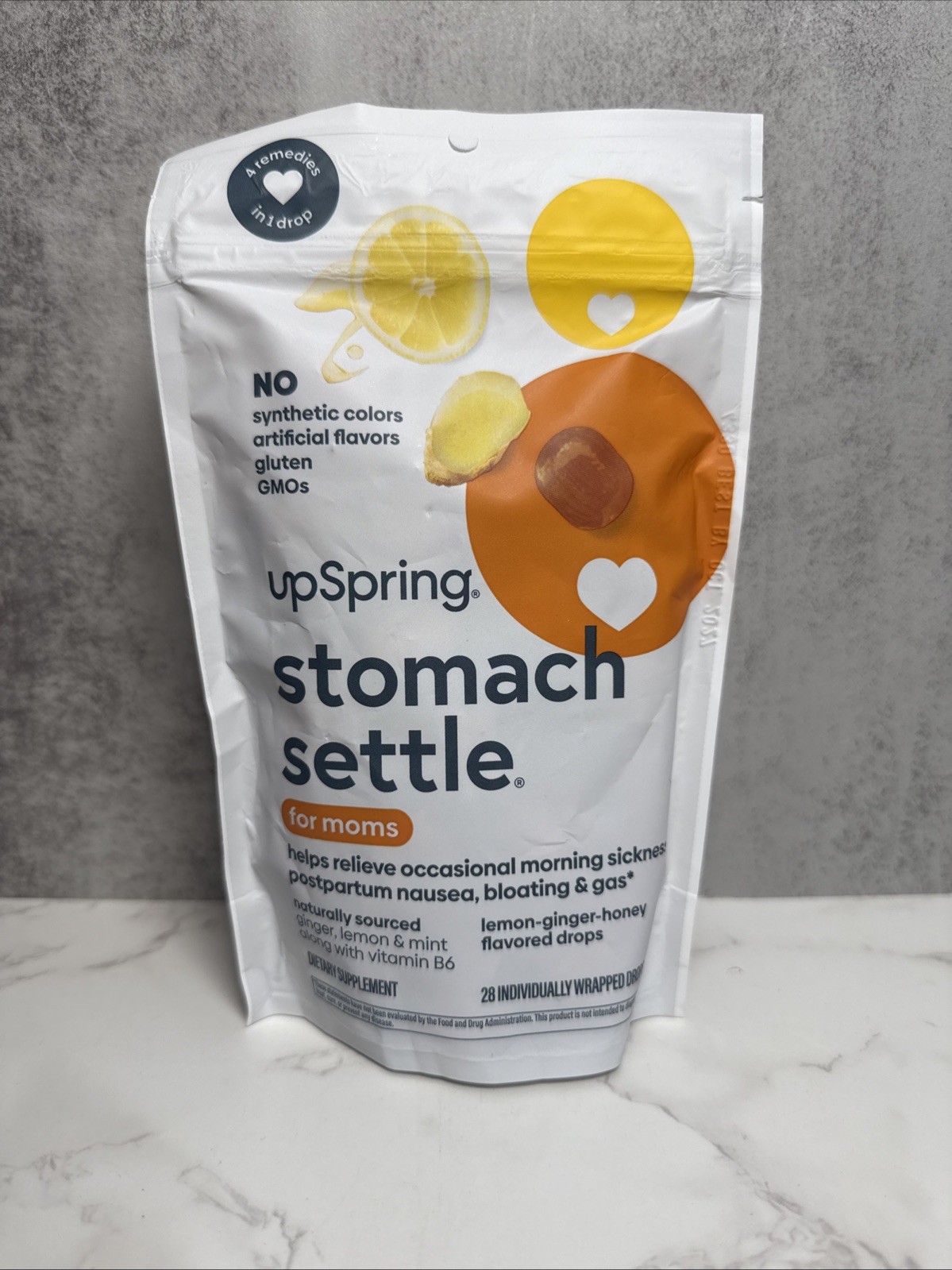 Upspring Stomach Settle For Mom 28 Individually Wrapped Drops