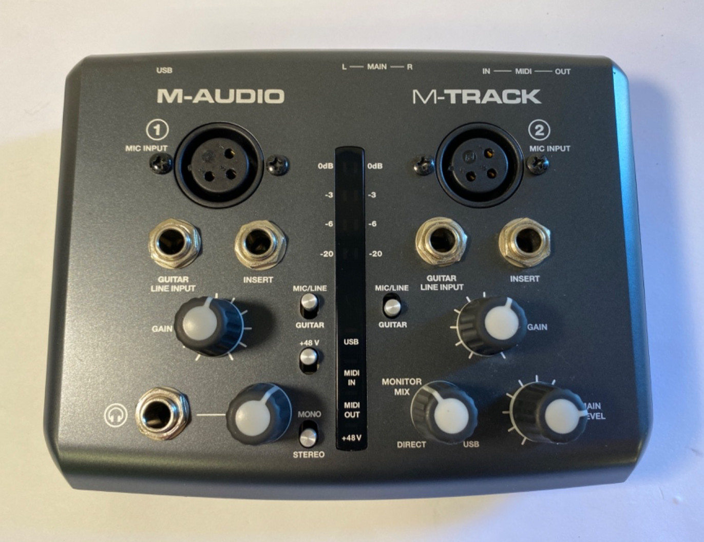 M-Audio M-Track Solo USB Audio Interface *TESTED WORKING
