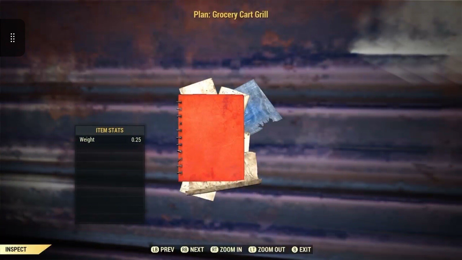 (Xbox) Grocery Cart Grill Plan