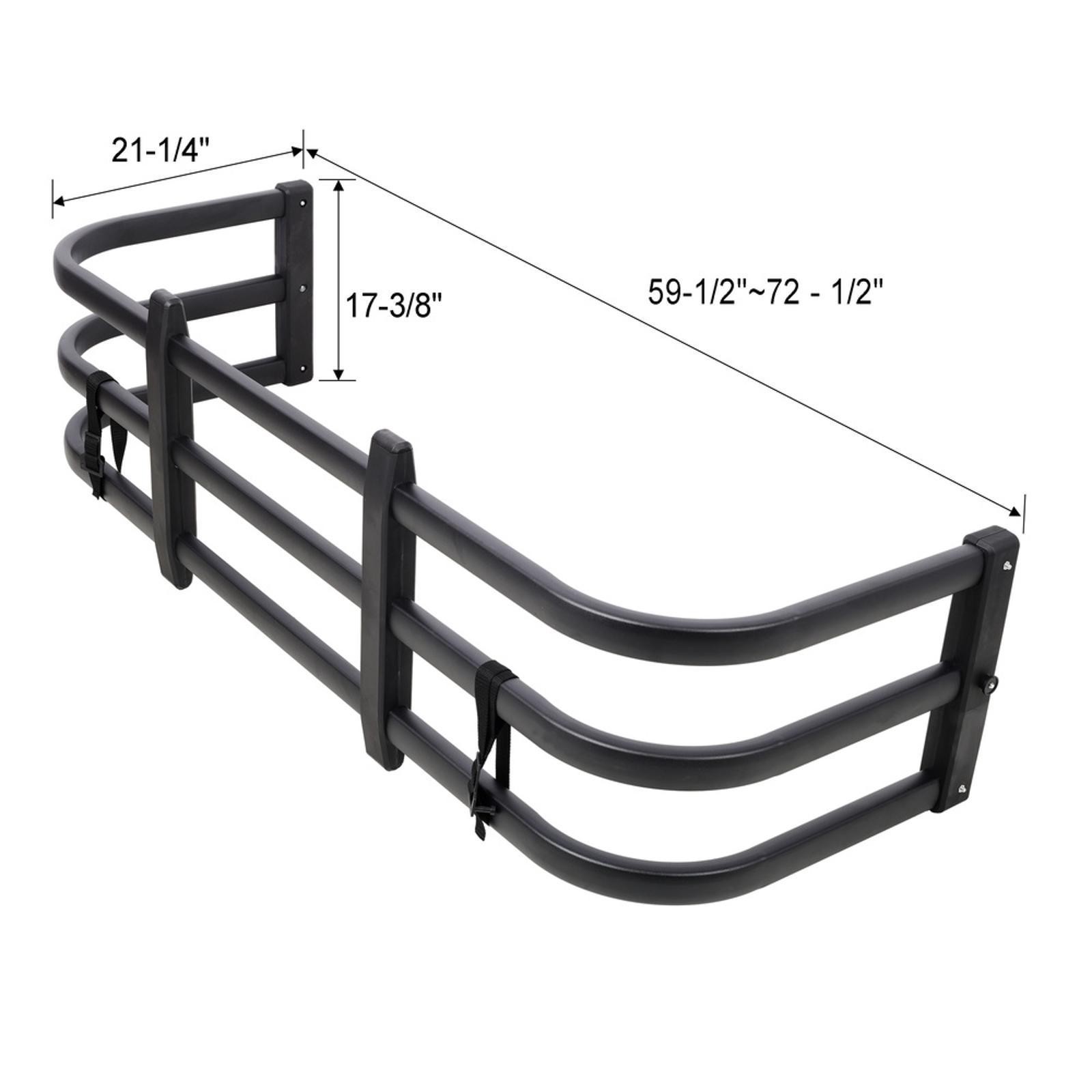 Adjustable Black Bed Extender Aluminum Tailgate Extension Retractable Design for