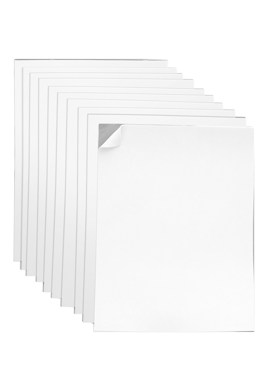 Adhesive White EVA Foam Sheets for Crafts, 9" X 12", 2Mm Thickness – Sticky Back