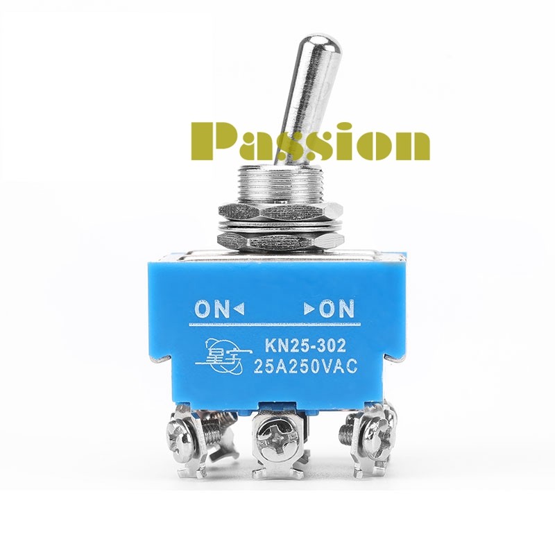 2Pcs New toggle switch 25A  250VAC KN25-302 (9-pin 2nd gear) Insert pin