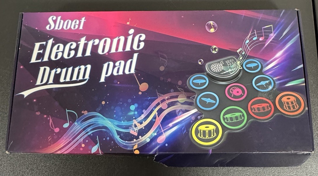 Electronic Drum Pad 9 Pad Drum Set With Built In Speakers Drum Sticks Tested