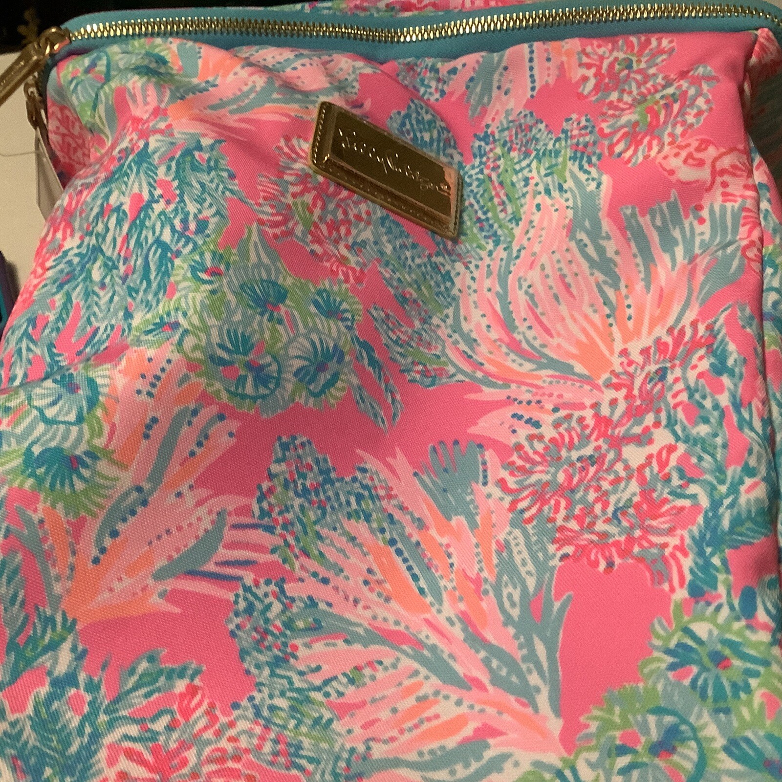 Lilly Pulitzer Wine Cooler Carrier Bag Lilly Print. Holds 4 Bottles In Style NWT
