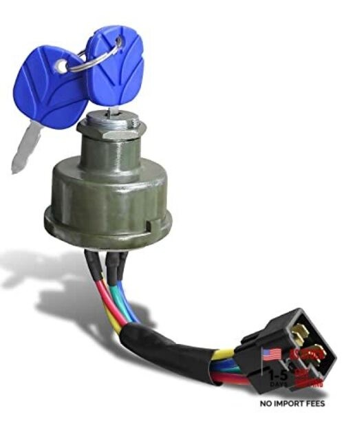 Ignition Switch with Key Compatible with New Holland TT45A TT50A TT60A TT75A