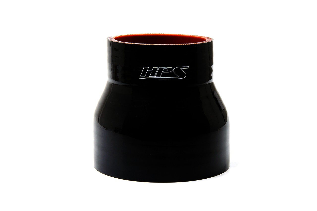 HPS HTSR-175-275-BLK 1.75" To 2.75" 45mm-70mm ID Reducer Coupler Hose Black 3"