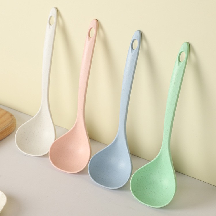 Wheat Soup Spoon Healthy Environmentally Friendly Household Tableware Soup Spoon