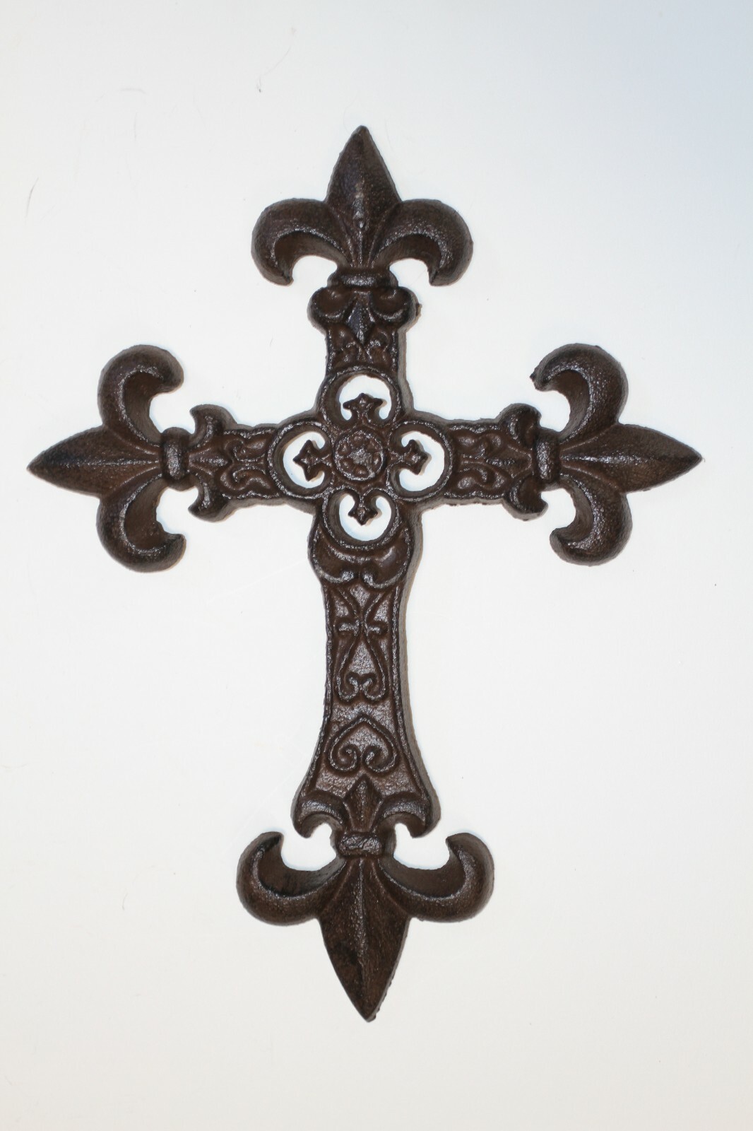 Deluxe Fleur De Lis Bathroom Decor Set, Cross, Hooks, TP Holder, Thoughtful pg3