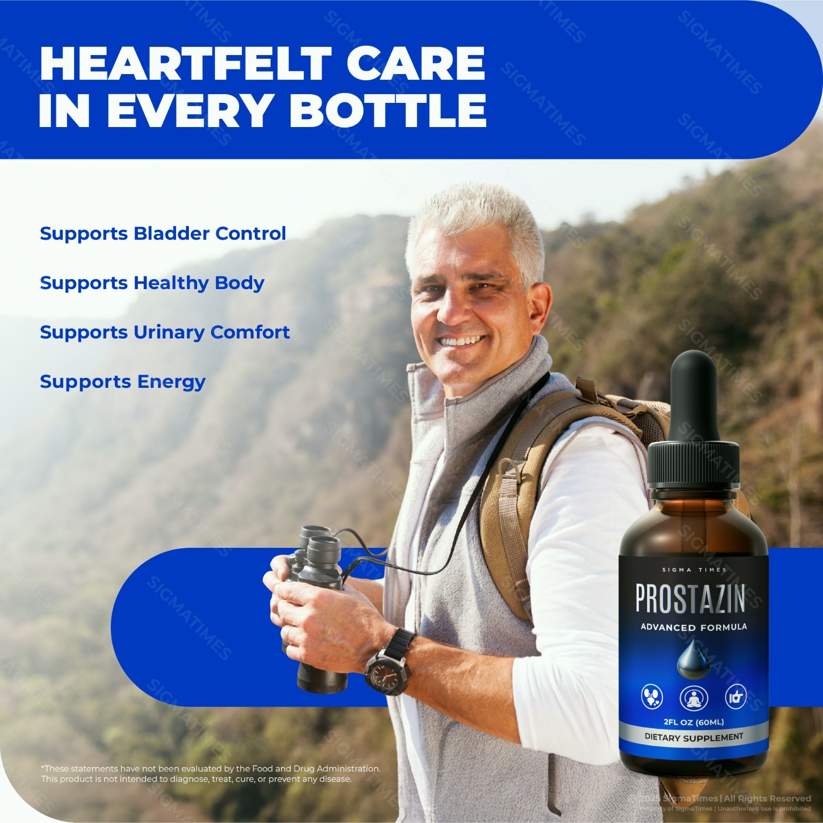 Prostazin Drops, Premium Prostate & Urinary Support Supplement for Men - 2 Pack