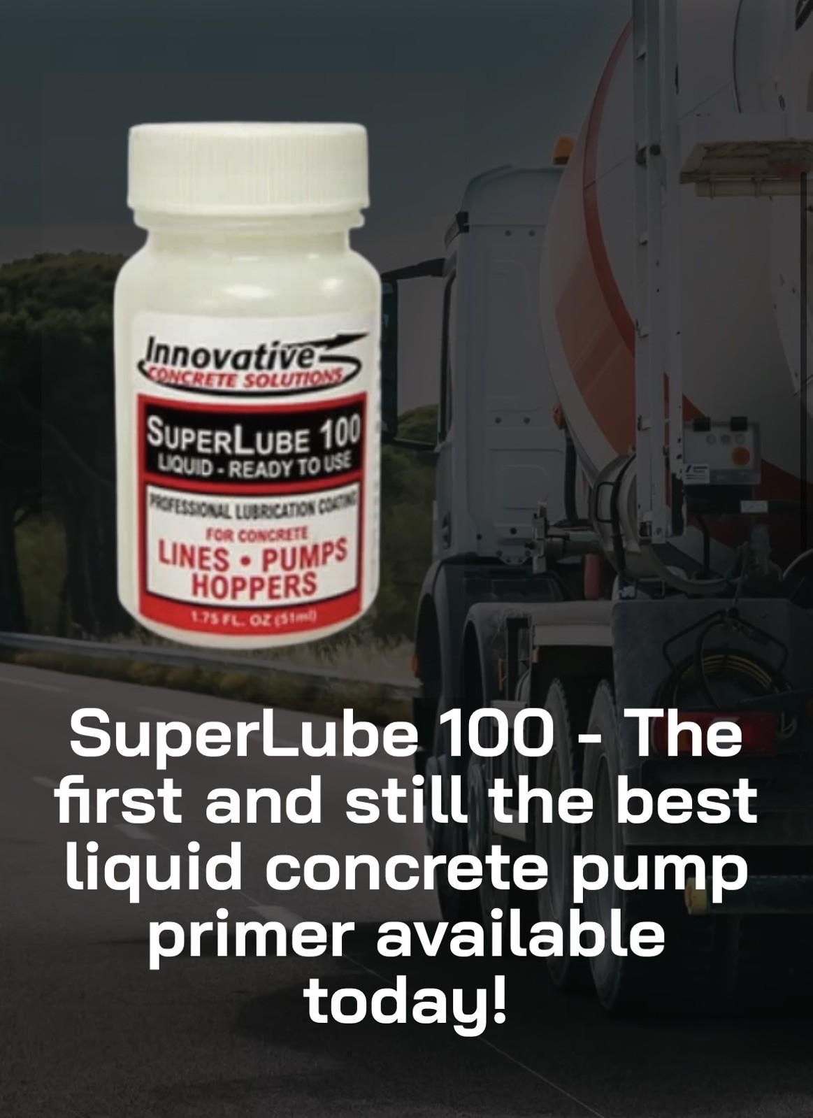 SuperLube 100 The ORIGINAL Liquid Concrete Pump Primer 21 - 2oz Bottles Made USA