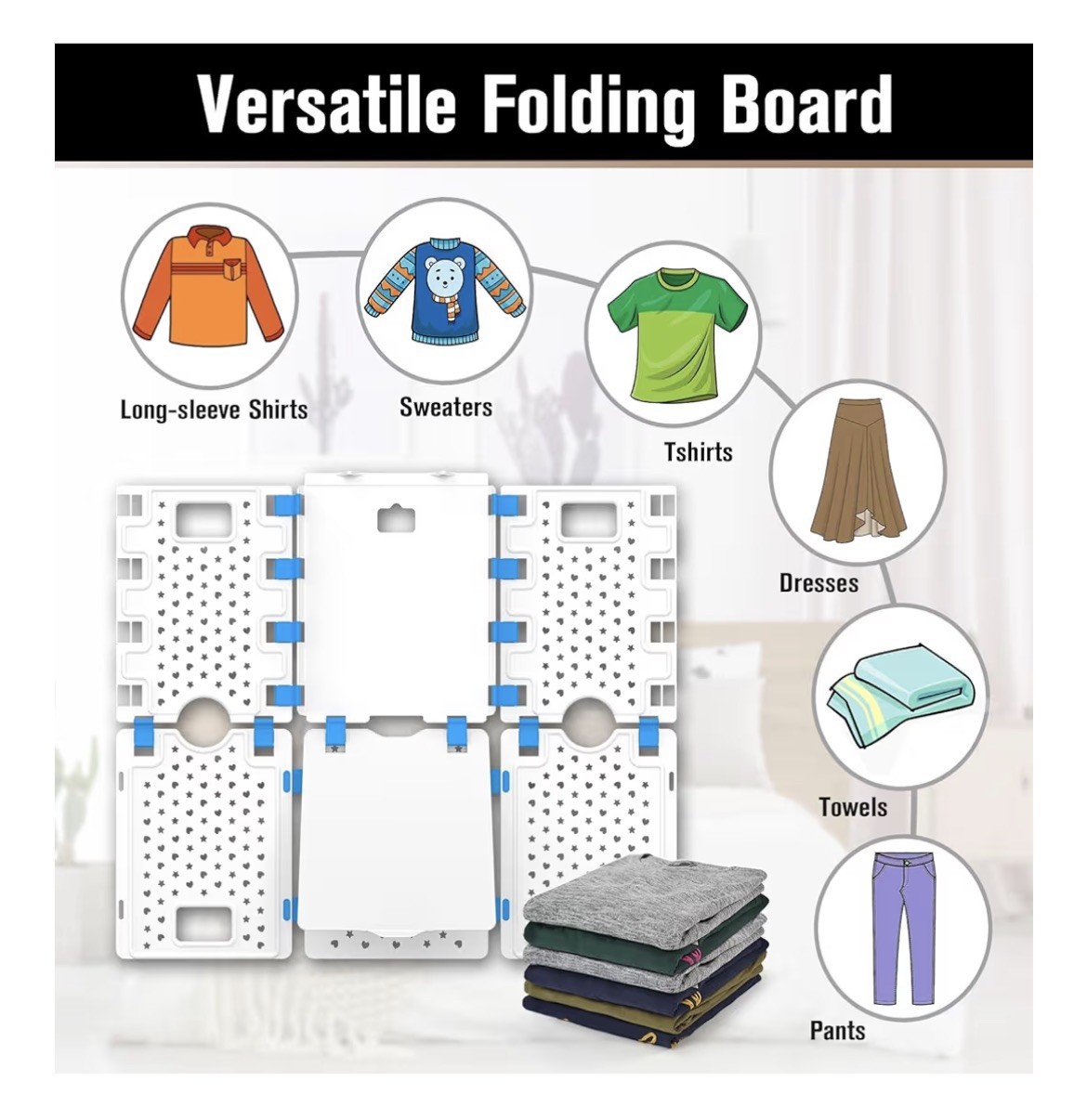 BoxLegend T-Shirt Easy Folding Board Enlarged & Widened Multi Folding Helper