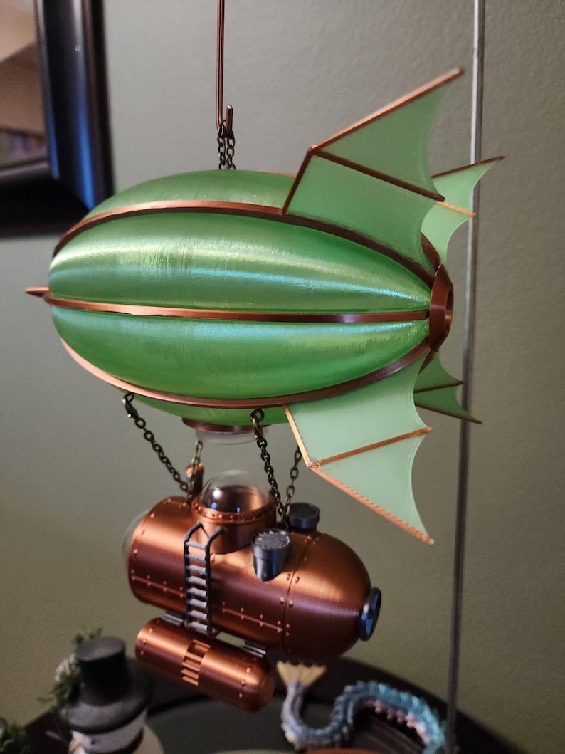 Steampunk Weekender Submarine Airship Lamp