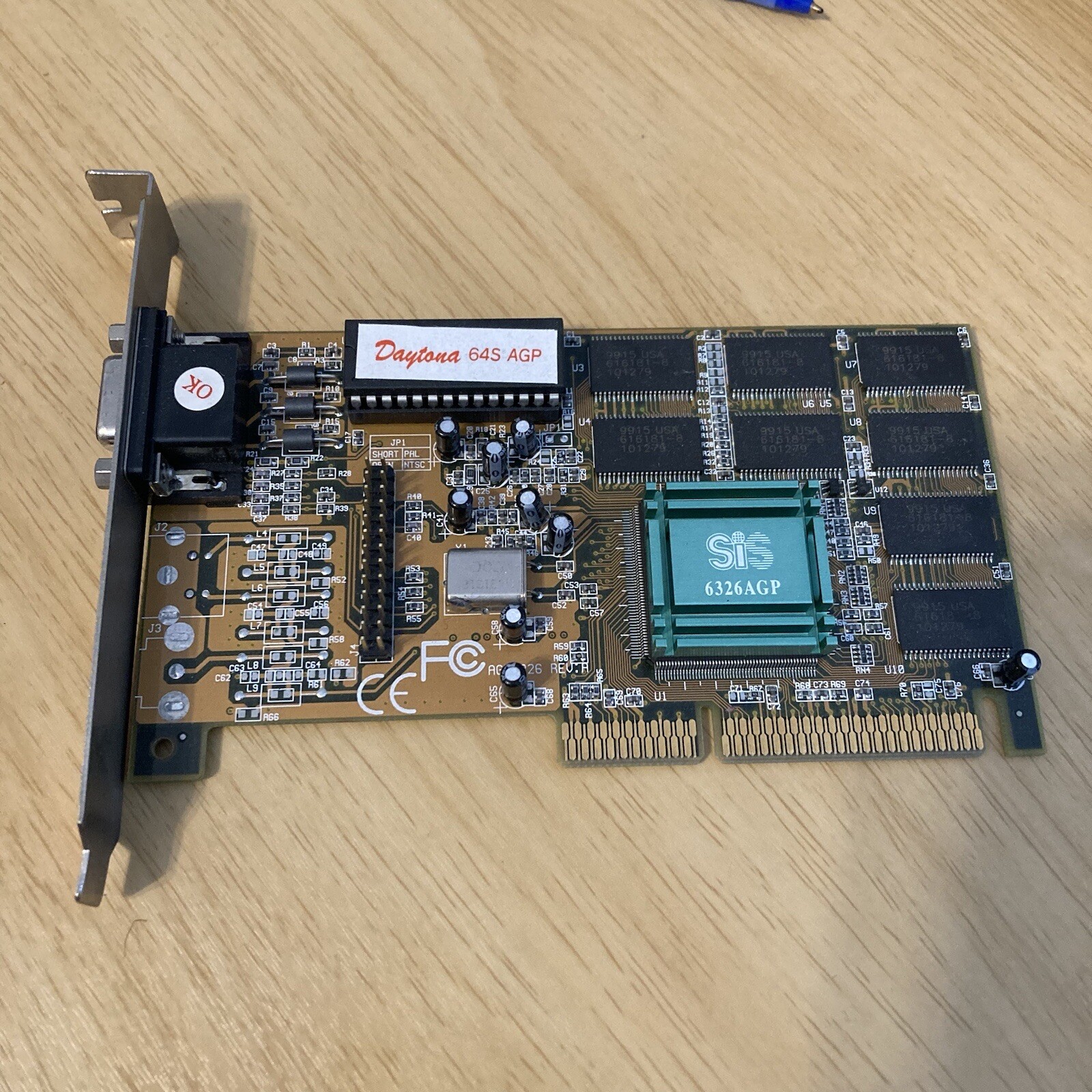 DAYTONA 64S SIS 6326 8MB AGP6326 AGP VGA Video Card