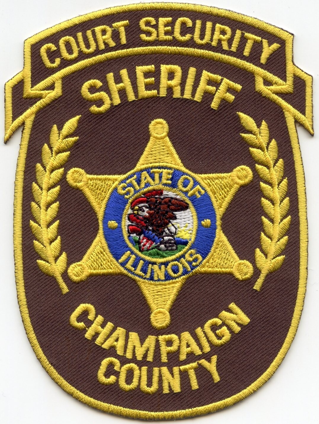 CHAMPAIGN COUNTY ILLINOIS Court Security SHERIFF POLICE PATCH