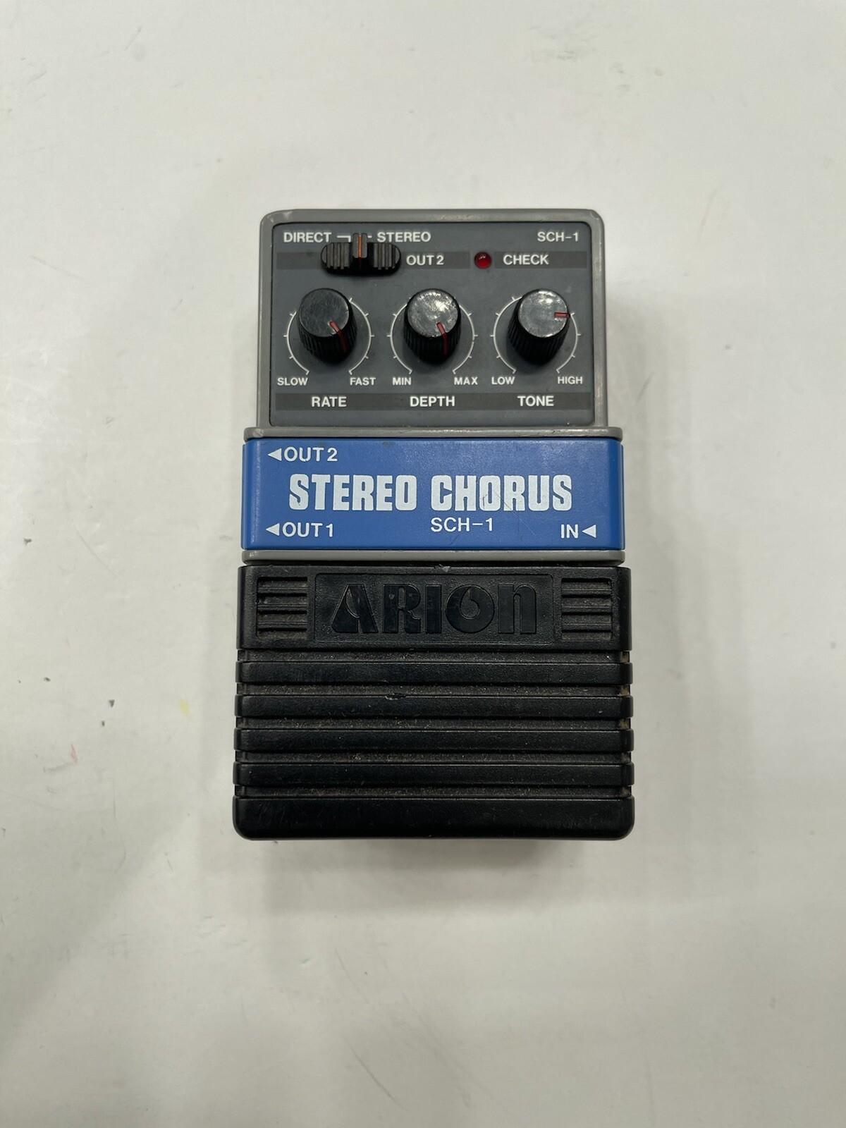 Arion SCH-1 Stereo Chorus Analog Gray Rare Vintage Guitar Effect Pedal MIJ Japan