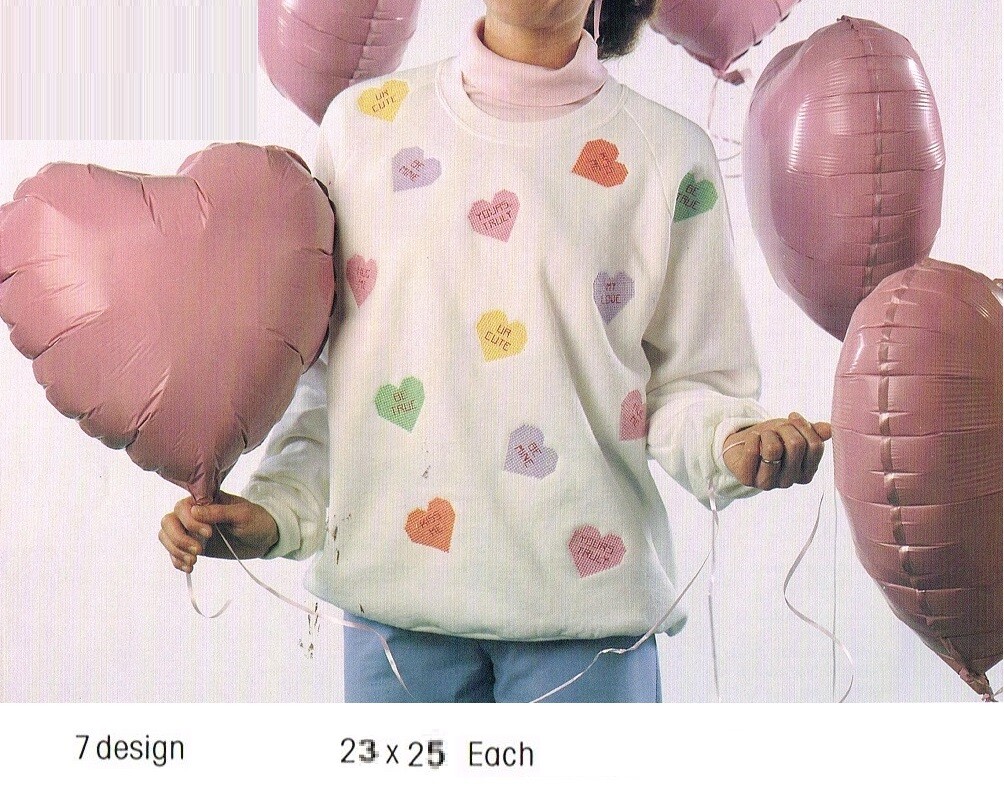 FROM THE HEART  CROSS STITCH PATTERN  ONLY  -  TL   EUY