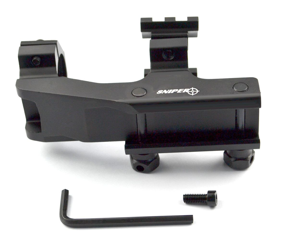 1" Scope Cantilever Ring Offset Mount W/Picatinny Rail for Mount accessories