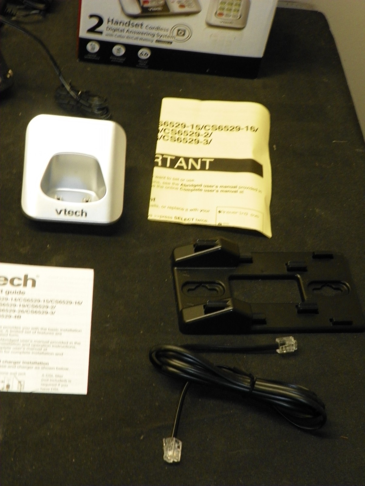 VTech CS6529-2 DECT 6.0 2 Handset Cordless Phone Answering System With Caller ID