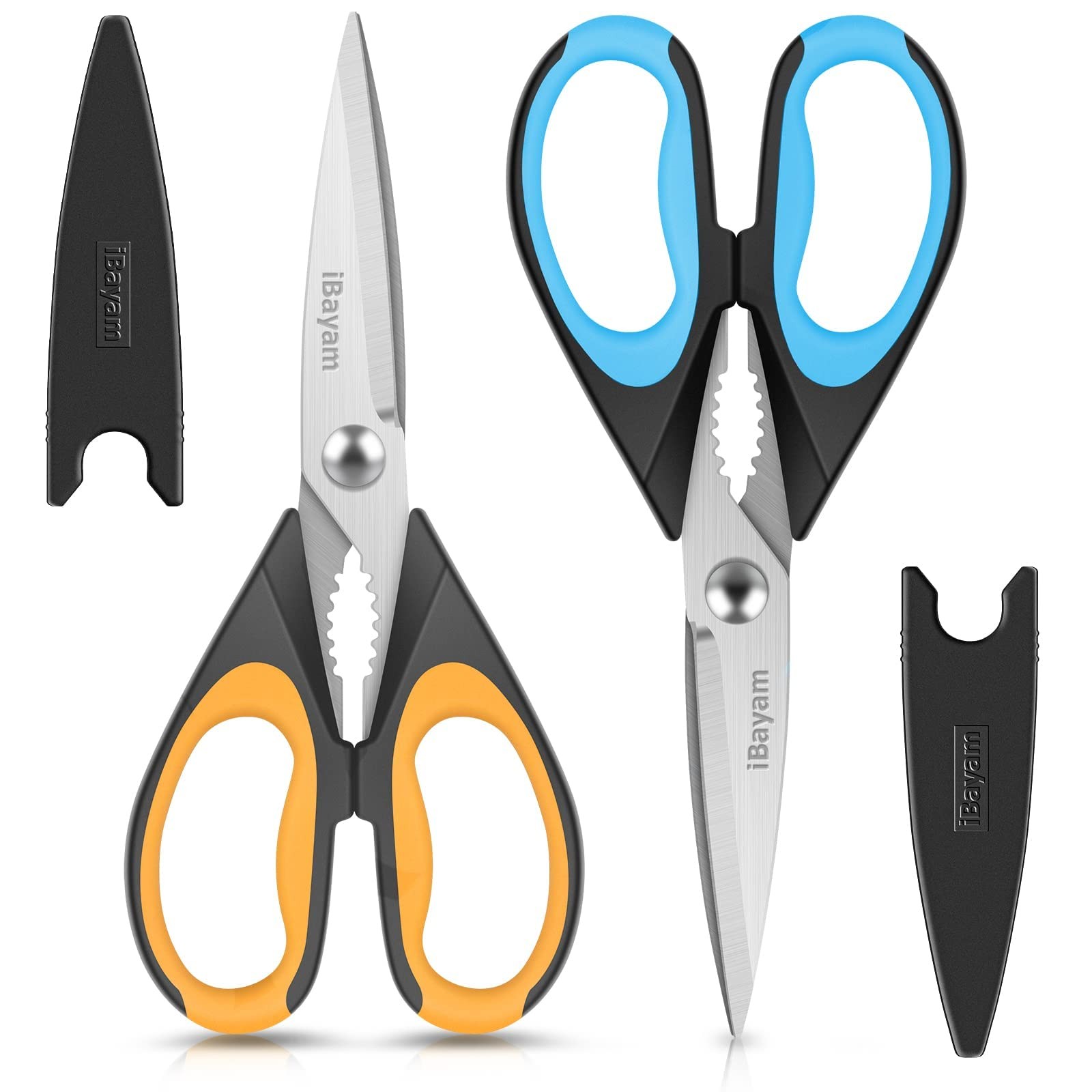 Kitchen Scissors, 2-Pack 8.7" Kitchen Shears Heavy Duty All Purpose