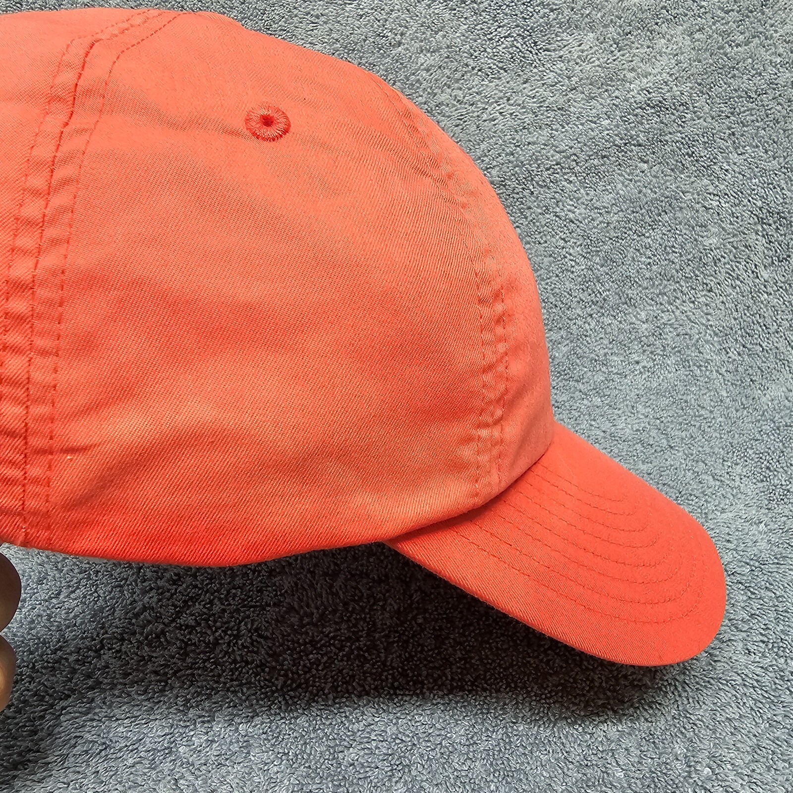 Nike Golf Hat Center Check Swoosh Peach Baseball Hat Golf Cap Hook Loop OSFA
