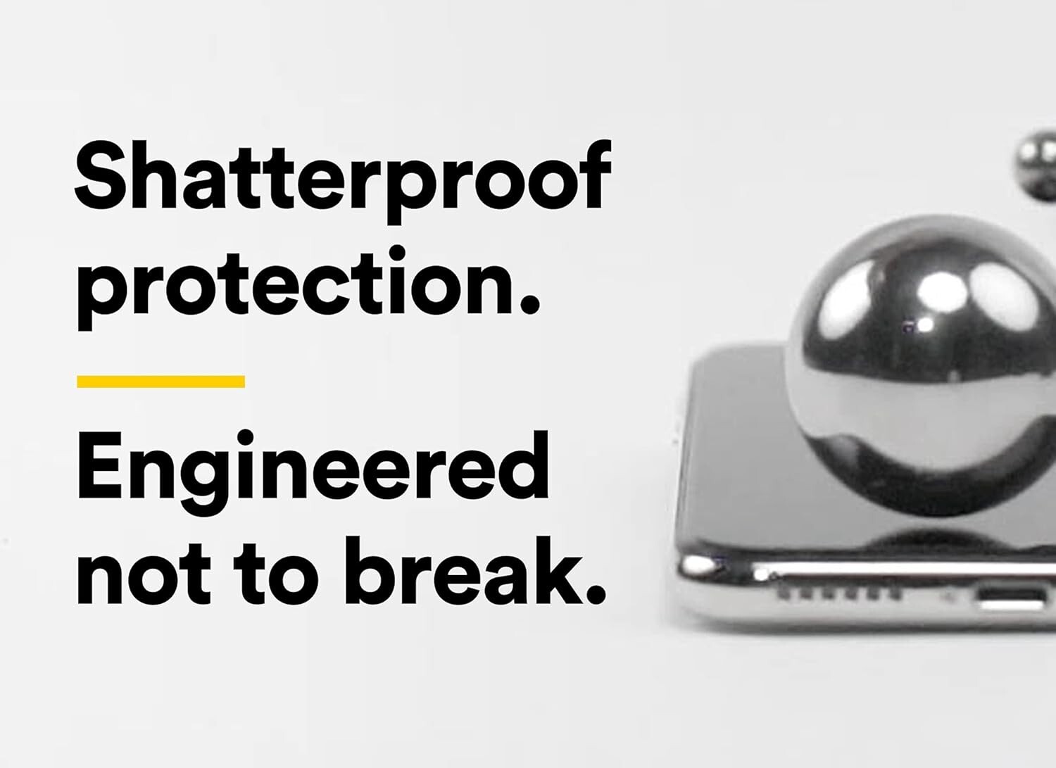 PRTX Screen Protector iPhone 13 Pro Max,Shatterproof Edge-to-edge Coverage