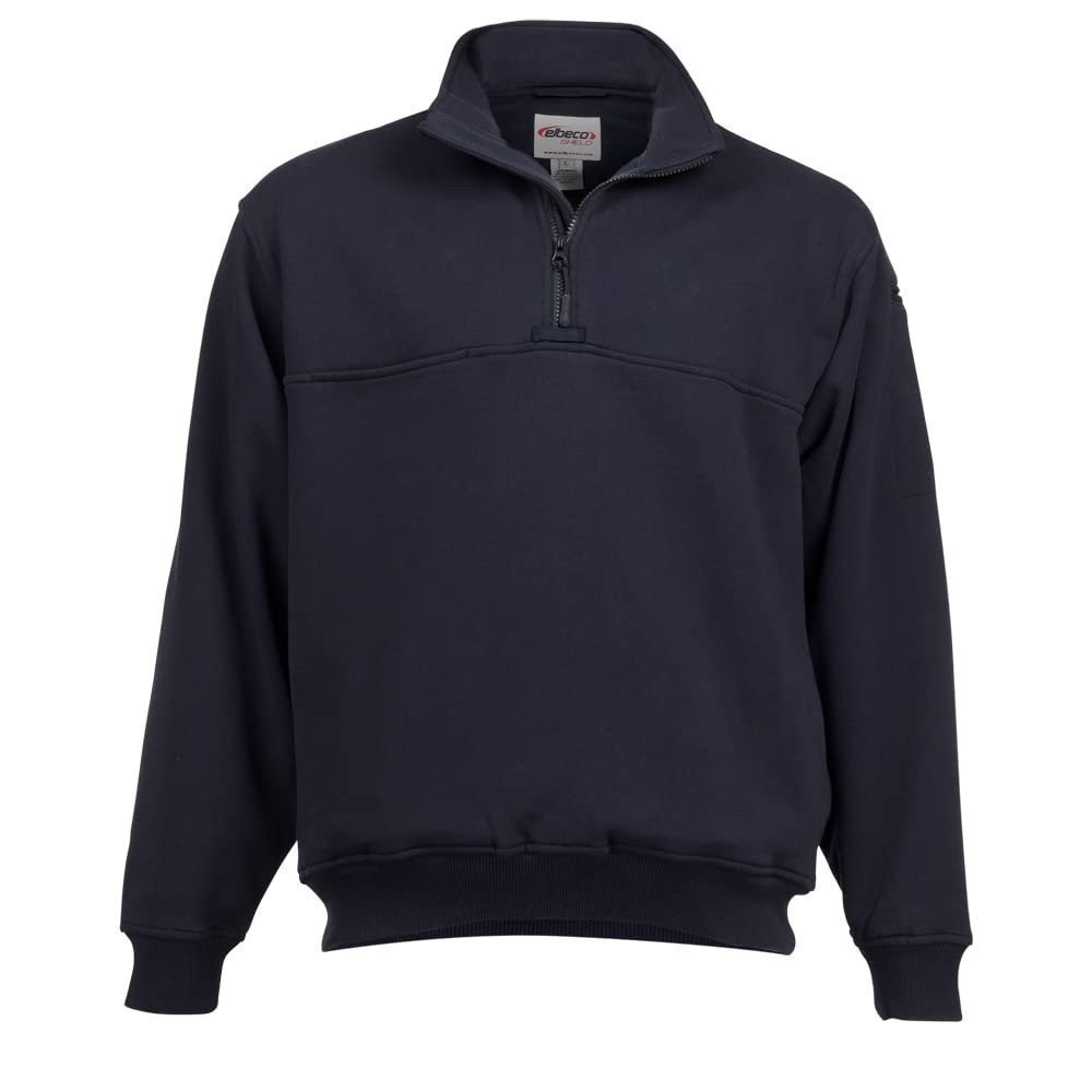 Elbeco Shield Job Shirt Navy, Tall Self Collar
