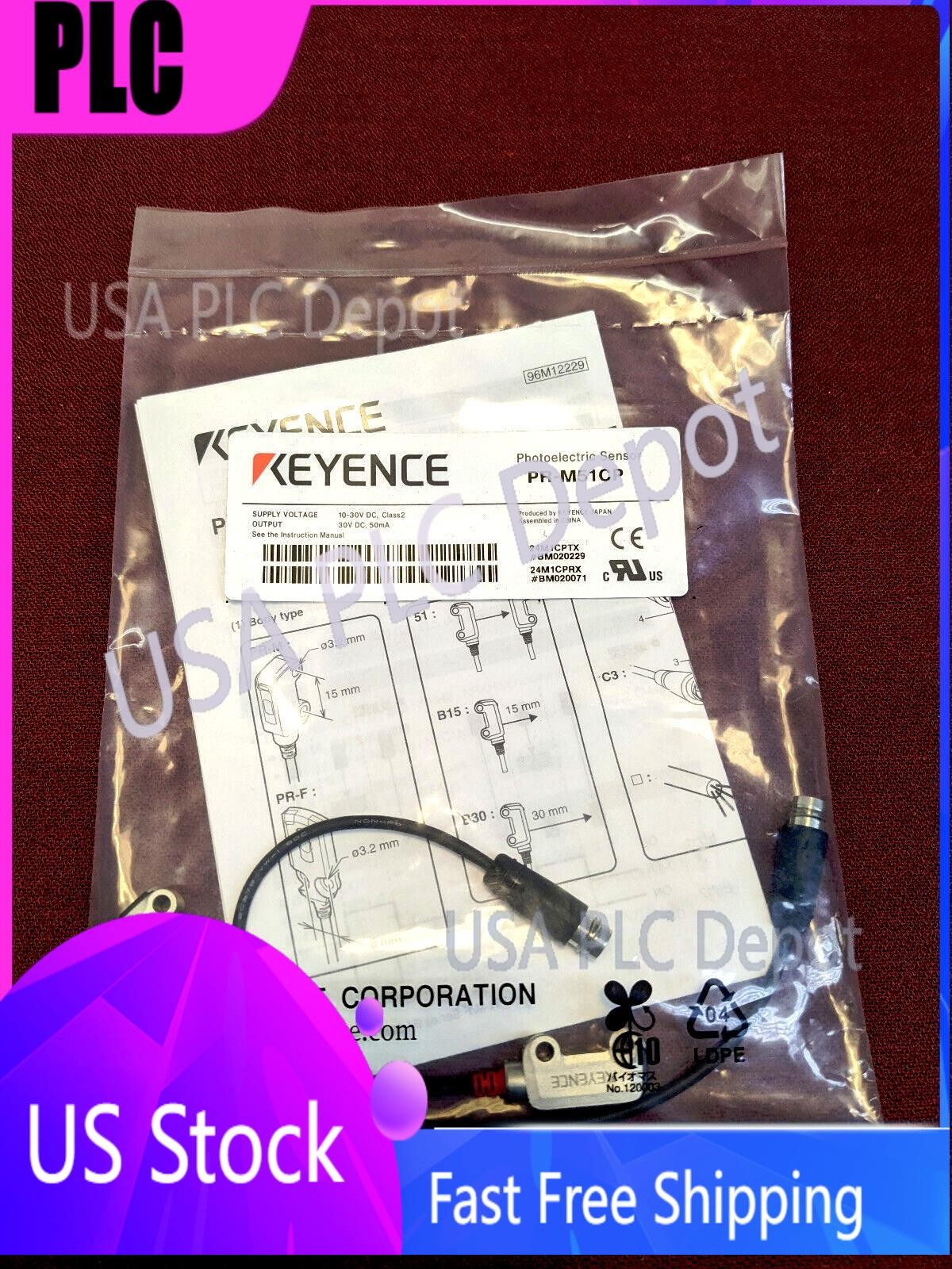 1PC New Keyence PR-M51CP Photoelectric Sensor PRM51CP Fast Ship  US Free TAX