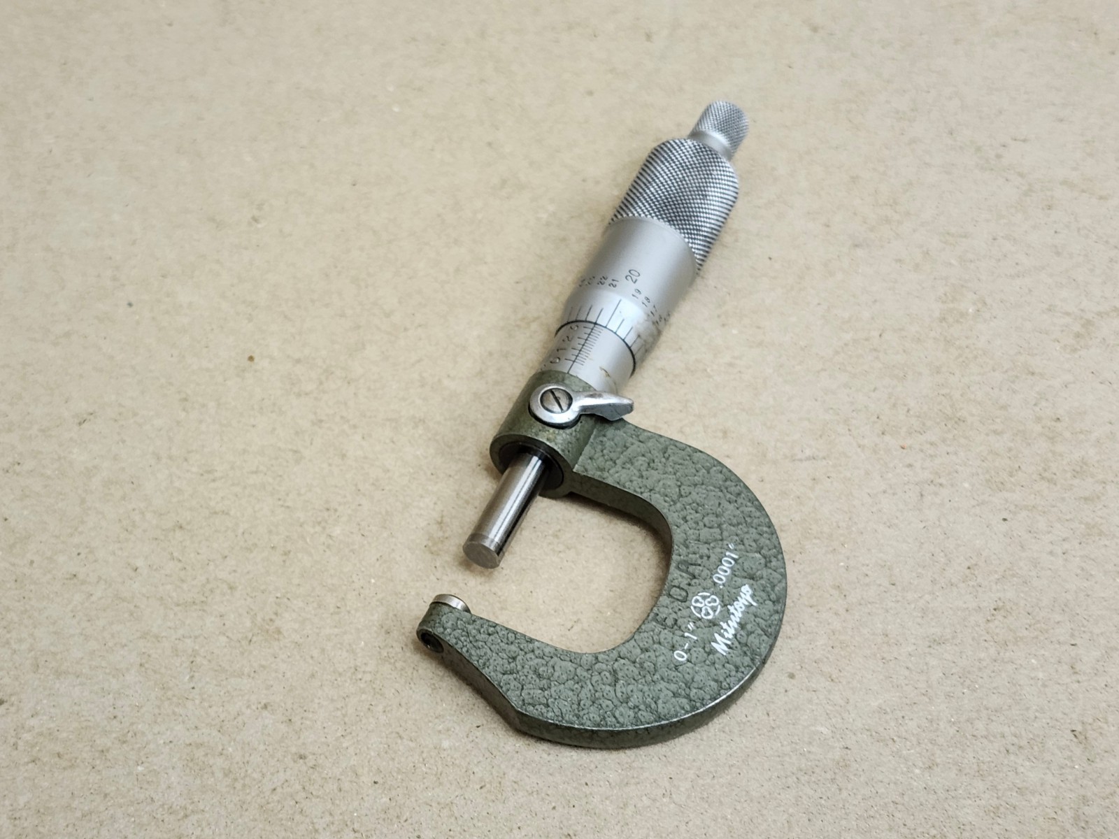 Mitutoyo #115-163 Outside Micrometer 0-1" with Spherical Face