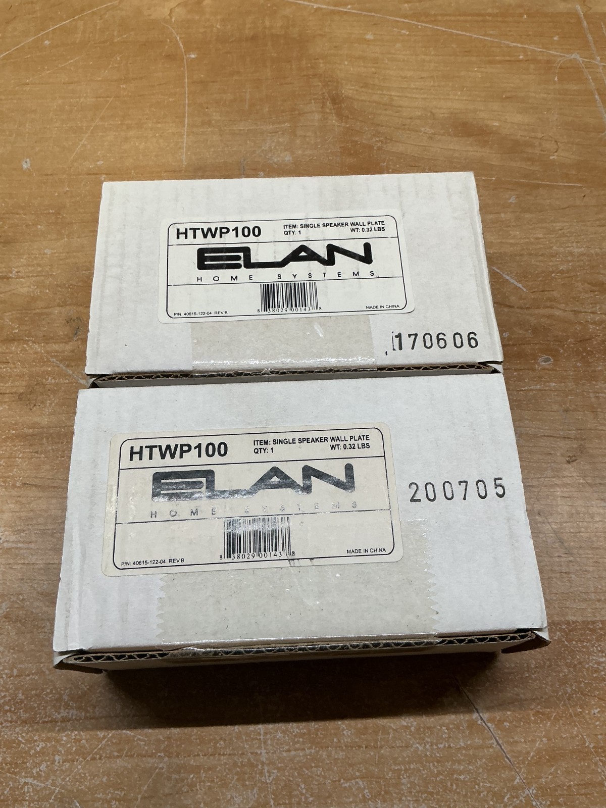 Elan HTWP100 Single Speaker Wall Plate White Face Plate New in Box set of 2