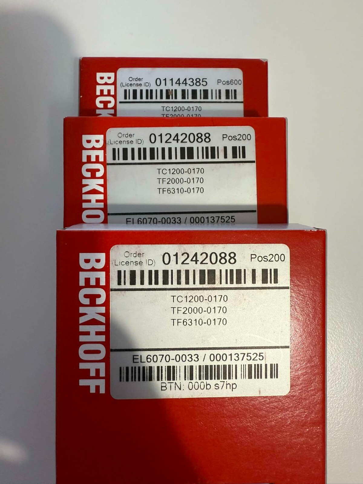 Beckhoff EL6070-0033 withTC1200-0170, TF2000-0170, TF6310-0170 Licenses - NEW