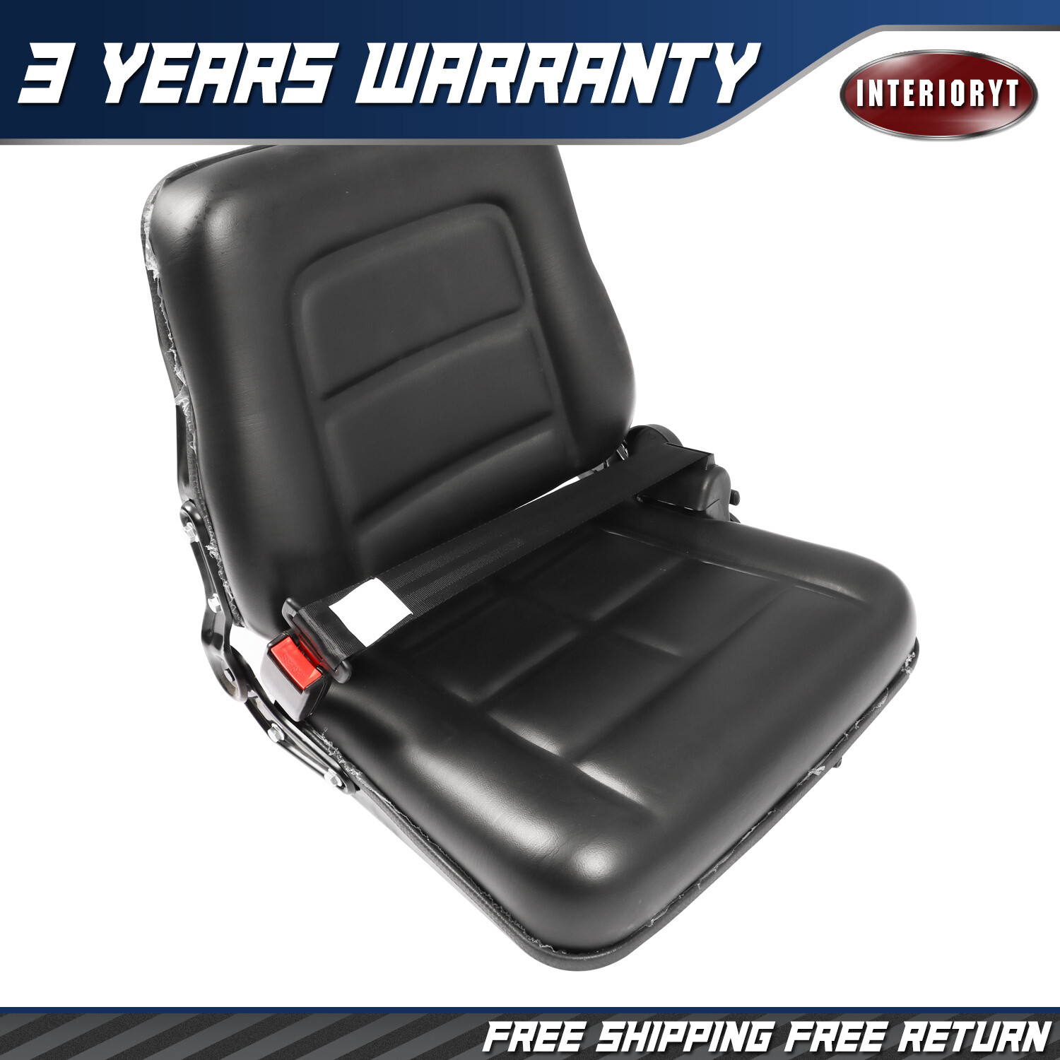 Universal Forklift Seat  For Tractor Loader Excavator Mini Digger