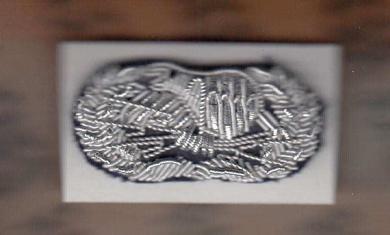 USAF Air Force Radar Airfield & Weather Systems Bullion ~1.75" award badge c/b