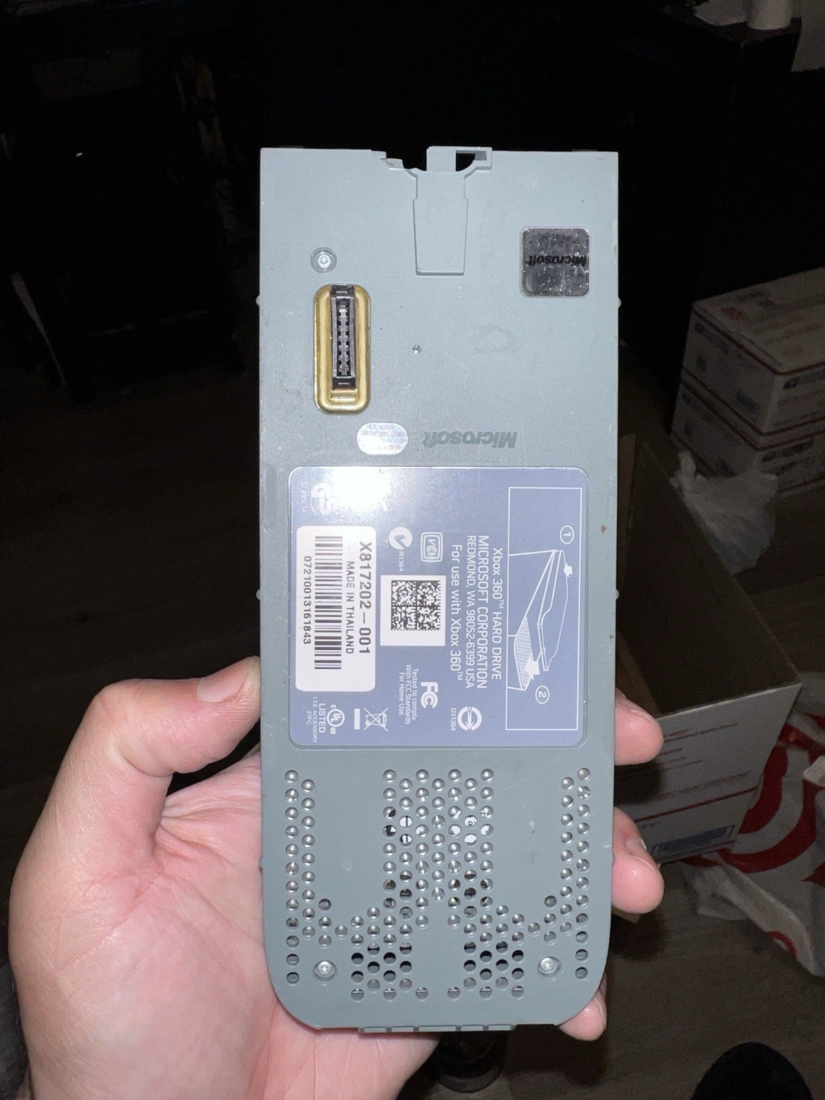 OEM Microsoft Xbox 360 Hard Drive HDD 60GB External Storage UnTested.