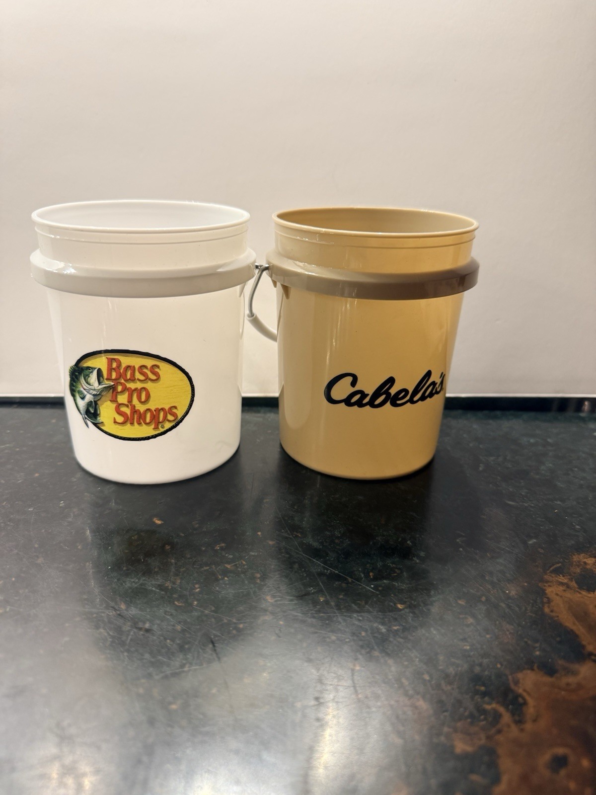 Cabelas & Bass Pro Shop (2) Mini Buckets No Lids TikTok Viral * Hard To Find